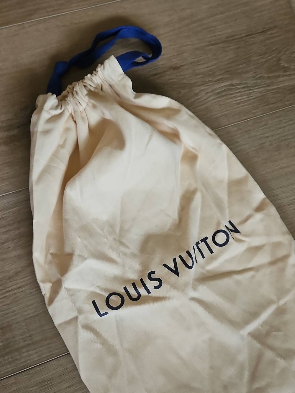Louis Vuitton Authentic Dust Bag Blue Drawstring Cotton DA0231 09/24